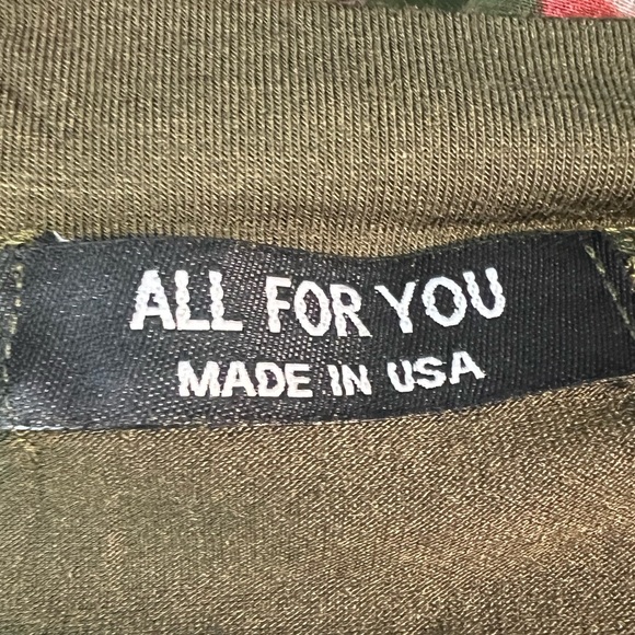 ALL FOR YOU brand Green Floral Long Sleeve Lightweight Draped Cardigan - Picture 8 of 10